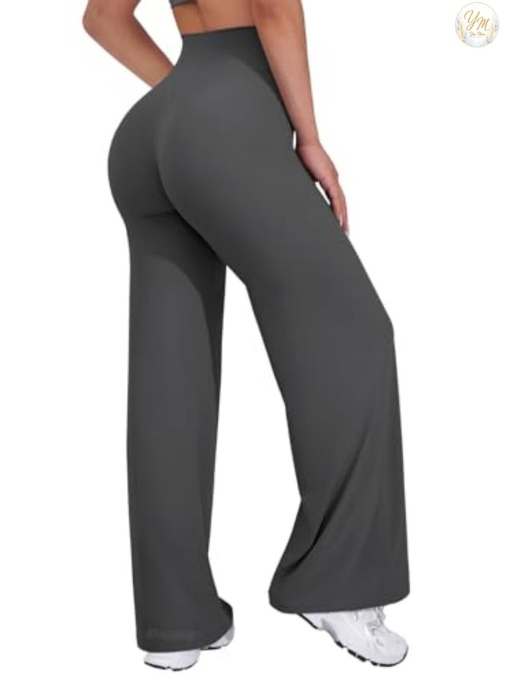 Straight Leg Wide Leg Leggings High Rise Yoga Pants Moisture Wicking